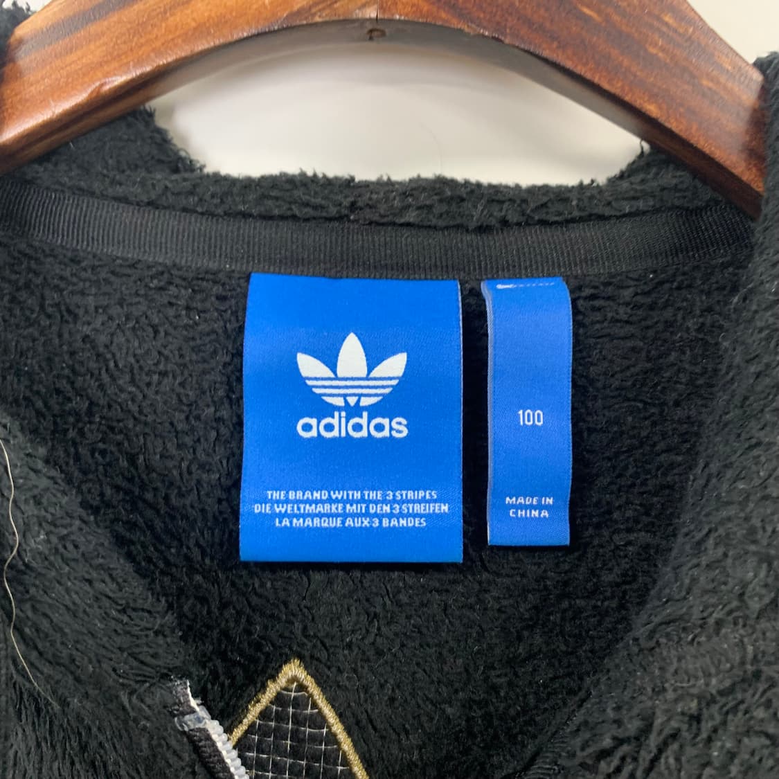 아디다스 카모 파이어버드 블랙 쉐르파 후드집업 상품이미지8