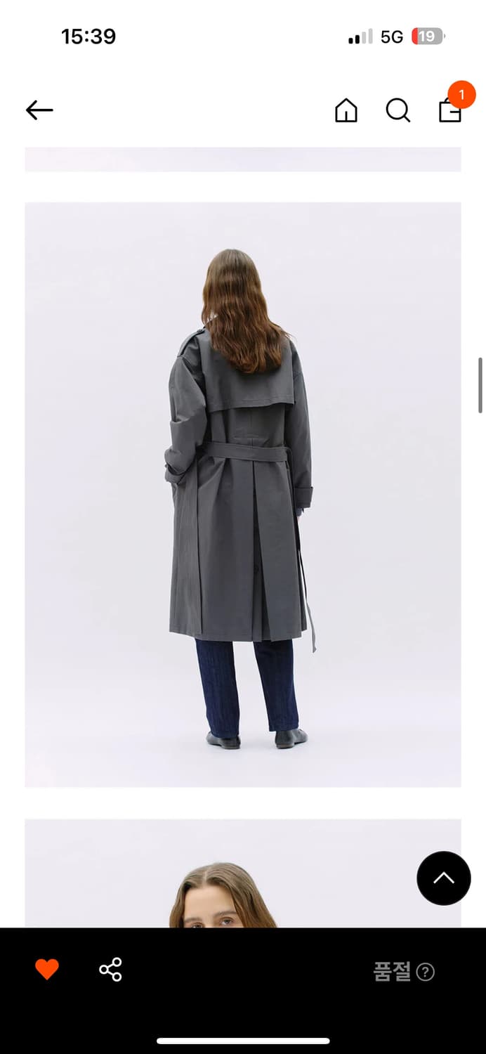 WEARIS 웨어리즈 싱글 트렌치 코트 블랙 상품이미지7