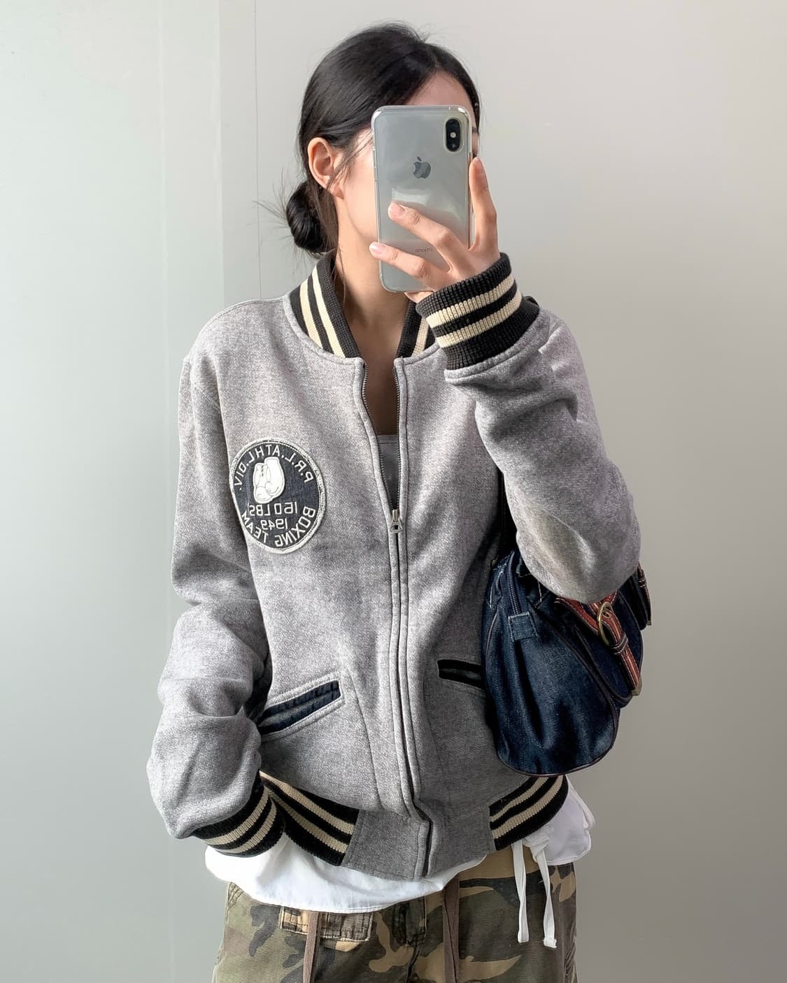 폴로 복싱패치 바시티 자켓 상품이미지2