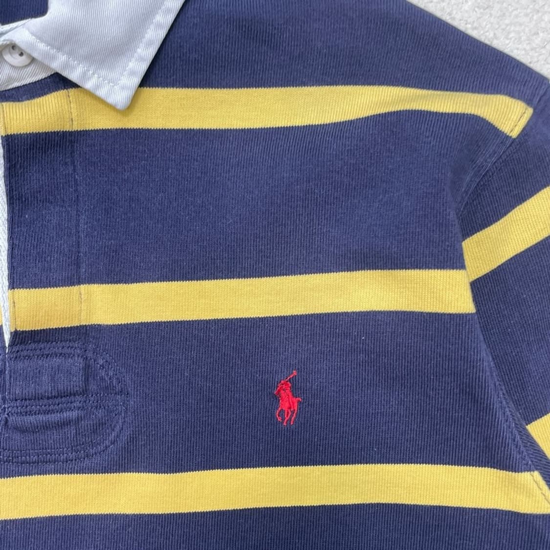 POLO BY RALPH LAUREN 럭비티 네이비+옐로우 S 상품이미지2