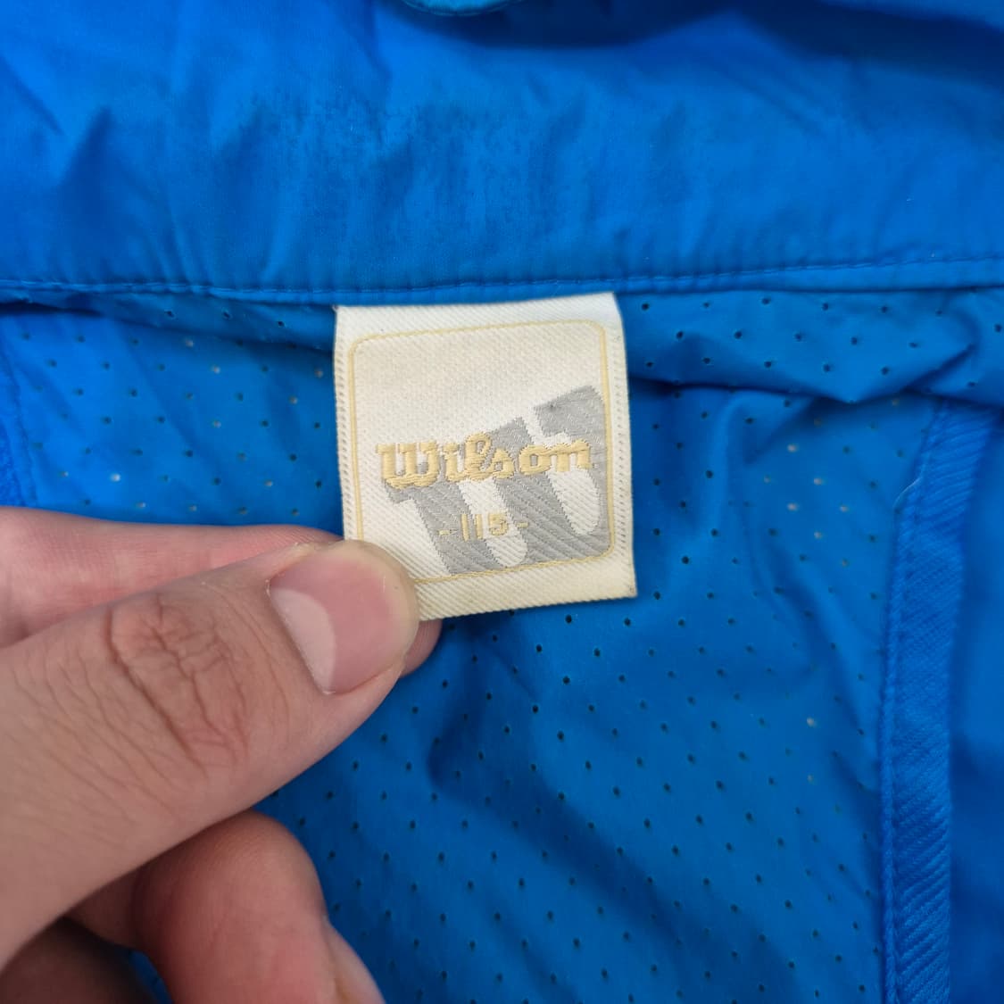윌슨 와펜 로고 후드 바람막이 집업자켓 상품이미지6