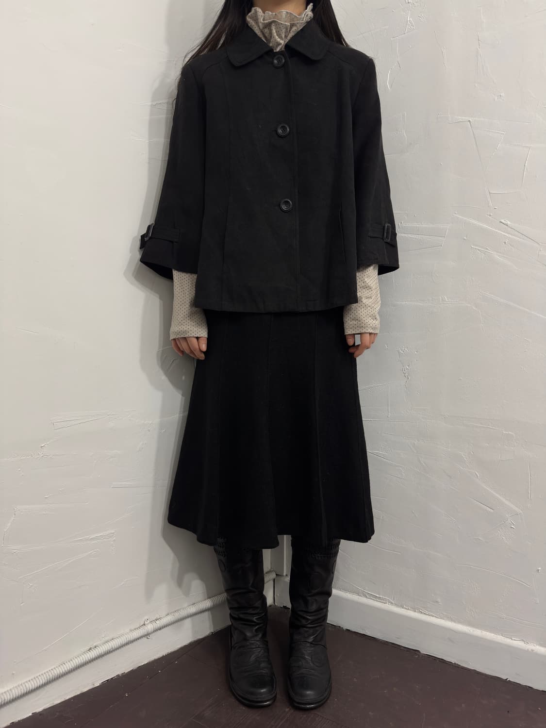 dot&lace longsleeve 상품이미지4