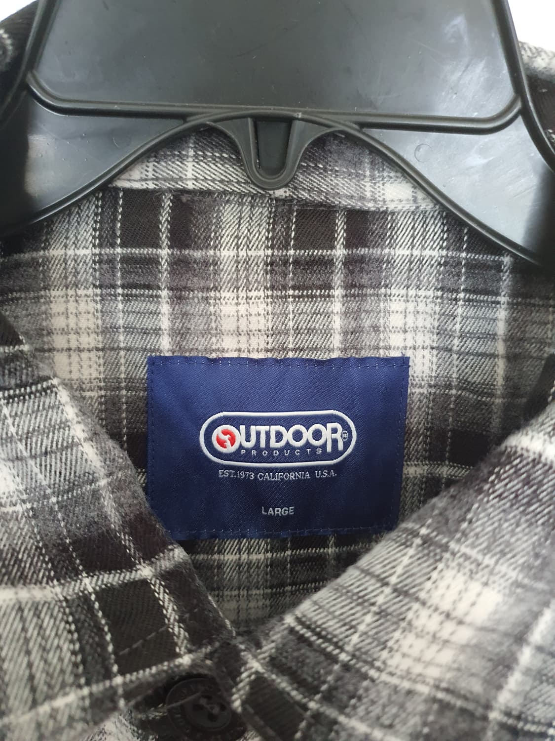 체크남방 아웃도어 실착1회 상태 최상 상품이미지2