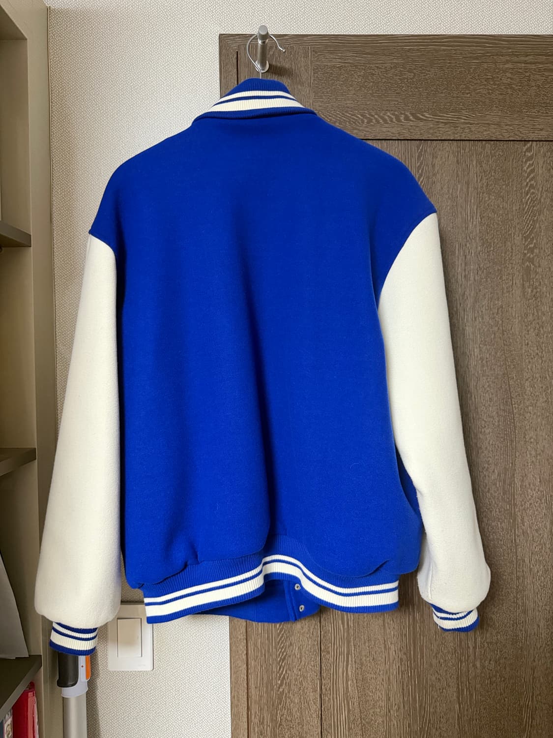 (XL) 자라 베이스볼 자켓 화이트 블랙  상품이미지5