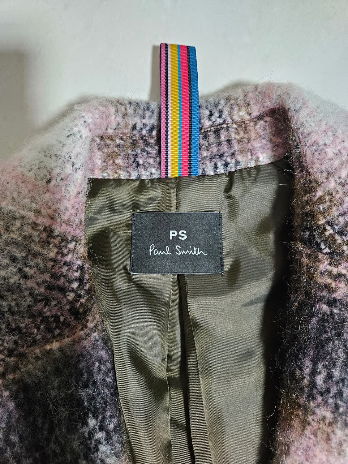 폴스미스 알파카 체크 코트 상품이미지3