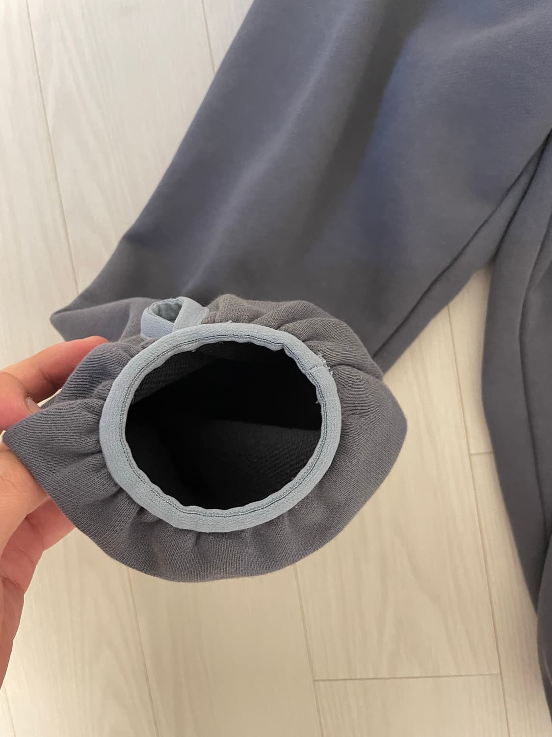 산산기어 테이프드 후디 24fw 애쉬차콜 상품이미지4