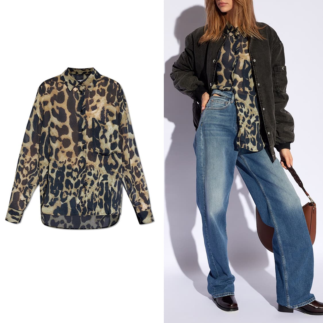 이로 IRO 24 레오파드 셔츠 [새상품] 상품이미지2