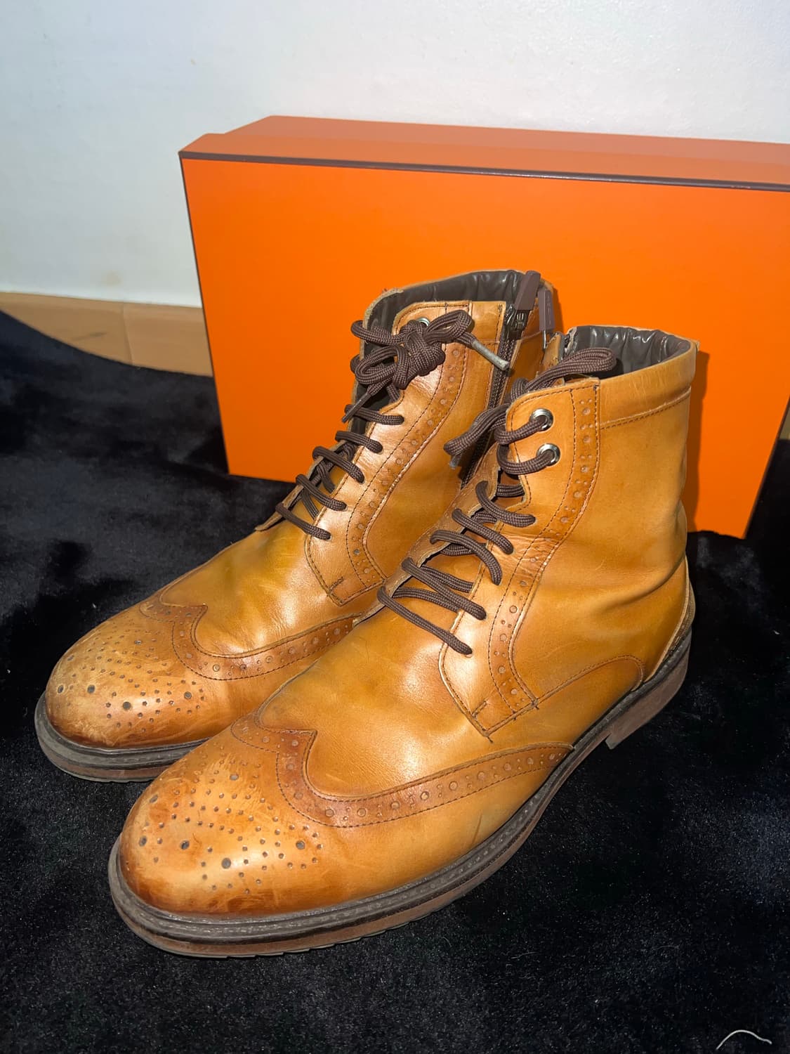 Classic wing tip leather boots 270 상품이미지3