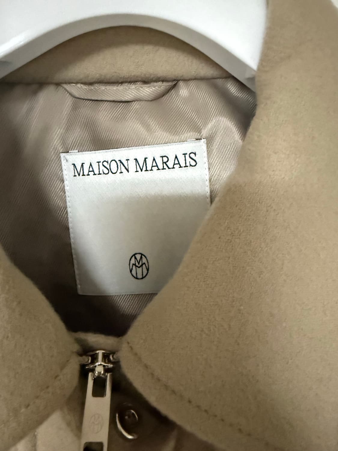 메종마레 핸드메이드 베이지 울 점퍼 (36사이즈) 상품이미지4