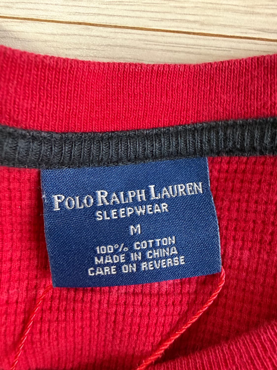 폴로 랄프로렌 레드 긴팔티 m 상품이미지3