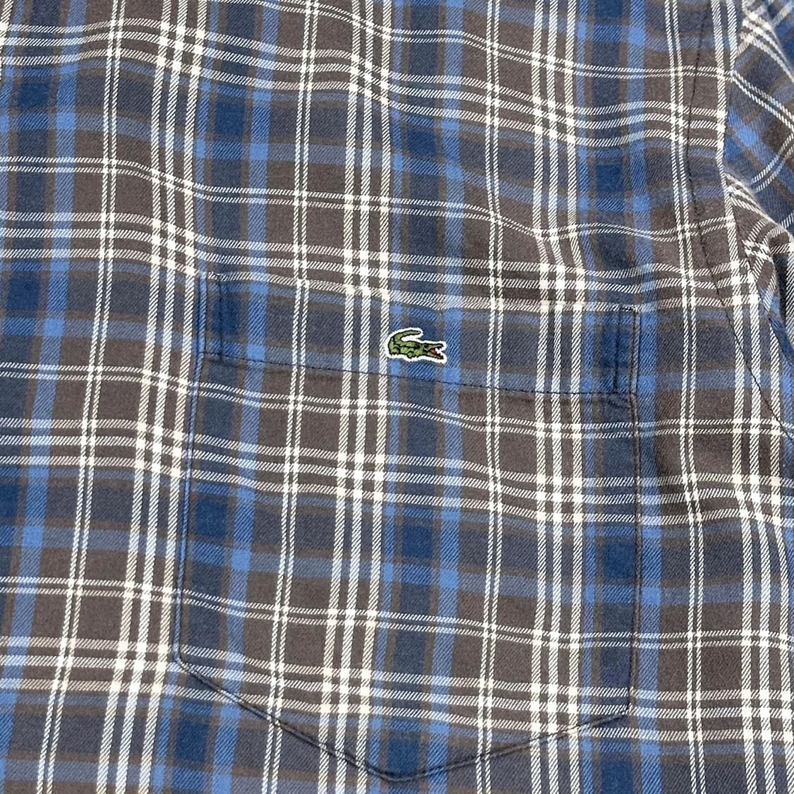 라코스테 크록 포켓 체크셔츠 (M) 상품이미지3