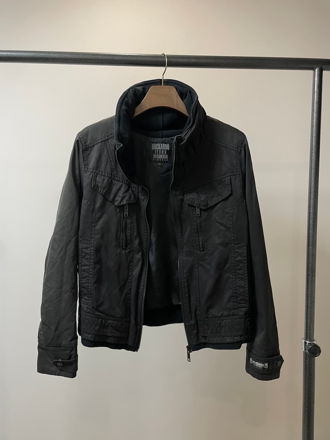 (XL) Buckaroo 버커루 하이넥 락시크 블루종 자켓 상품이미지5
