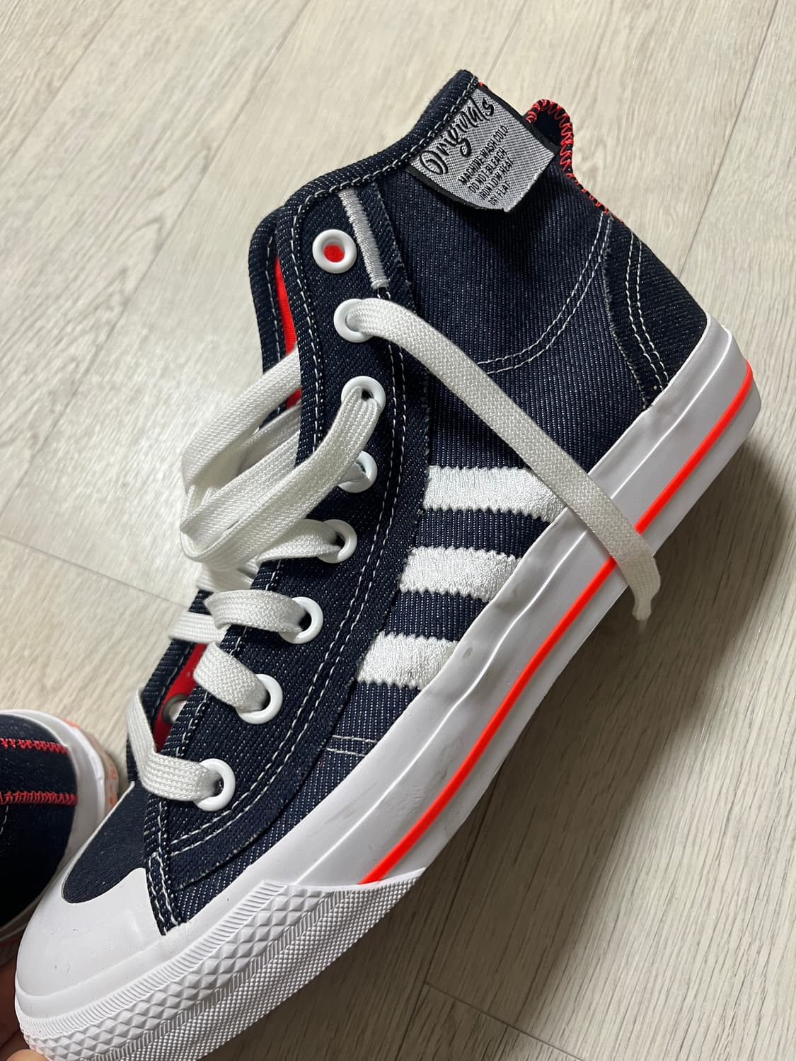 아디다스 니짜 하이 RF 데님 하이탑 255 상품이미지4