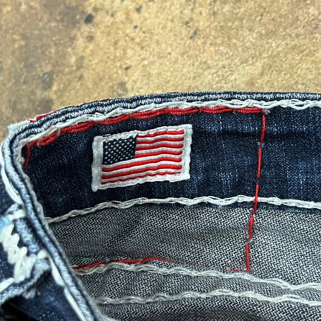 [정품/25] 트루릴리젼 스티치 데님 청바지 b18 상품이미지7