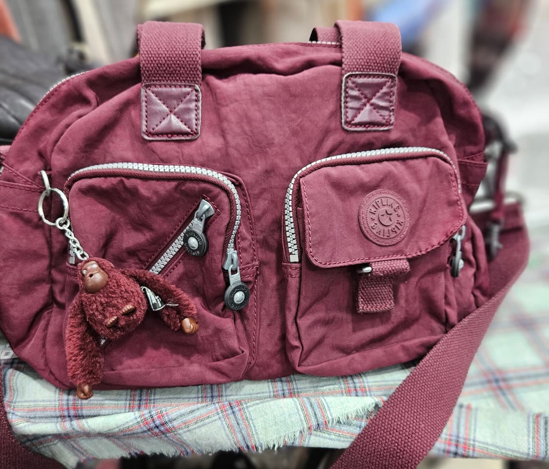 키플링(KIPLING) 투포켓 버건디 숄더&크로스백 상품이미지3