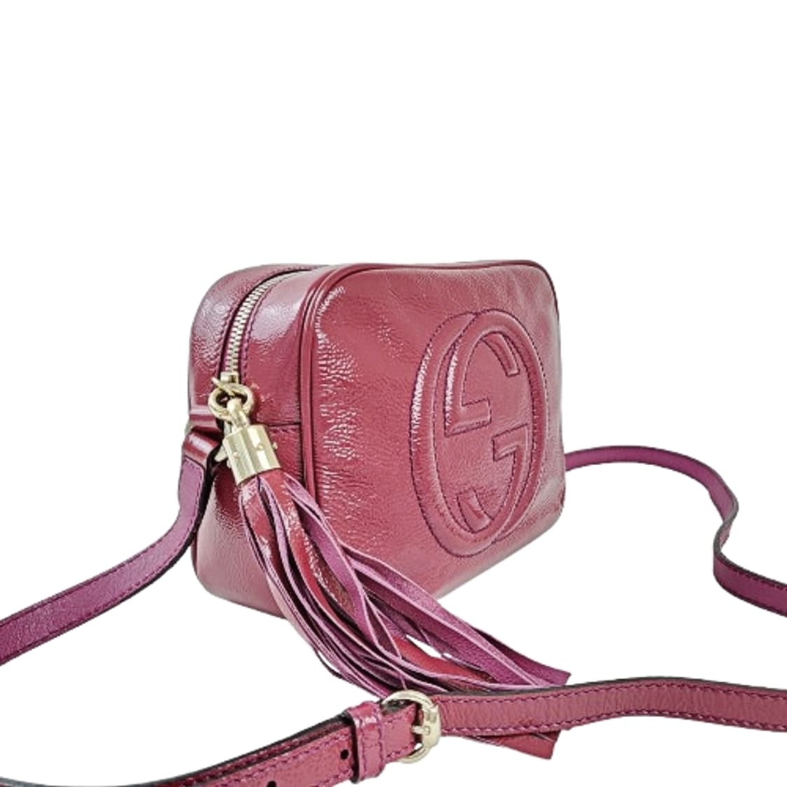 정품 구찌 소호 페이던트가죽 디스코백 바이올렛 스몰 상품이미지3