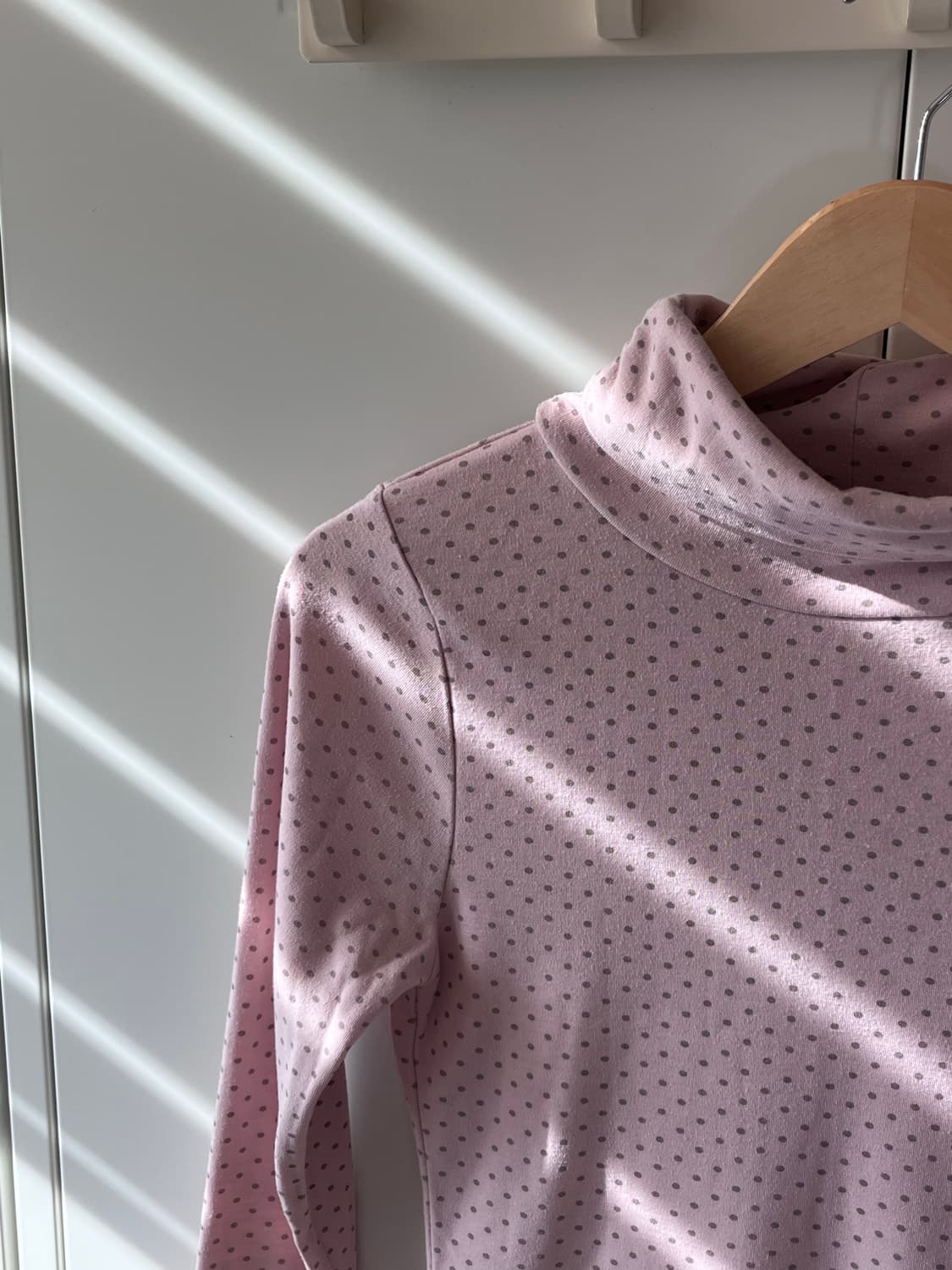 Fleur & parfum 핑크 도트 목폴라 롱슬리브 상품이미지7