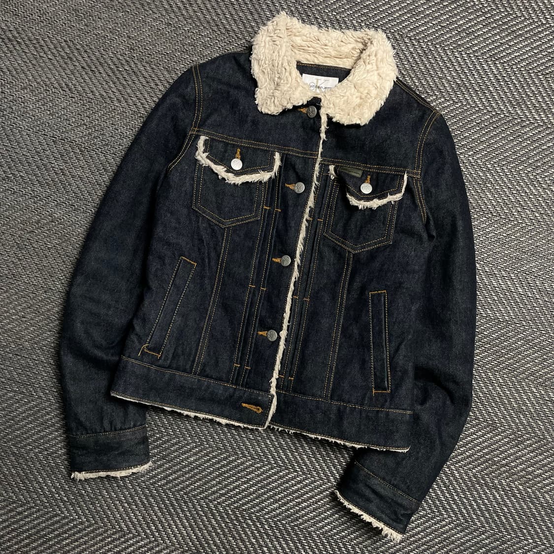 캘빈클라인 퍼 데님 쉐르파 자켓y 5234 상품이미지1