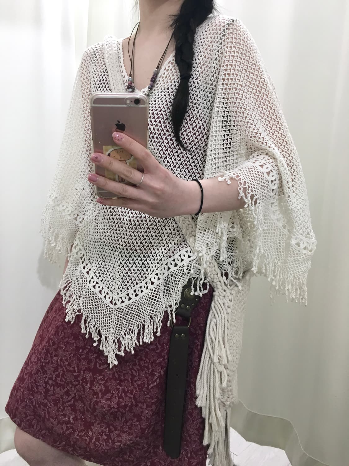 Bohemian crochet cape 상품이미지1
