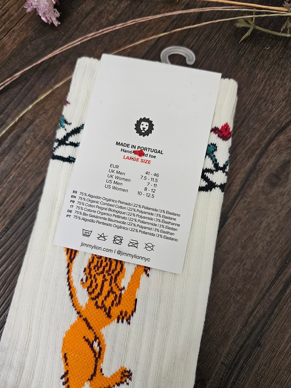 Jimmylion Crown Lion 양말L 상품이미지6