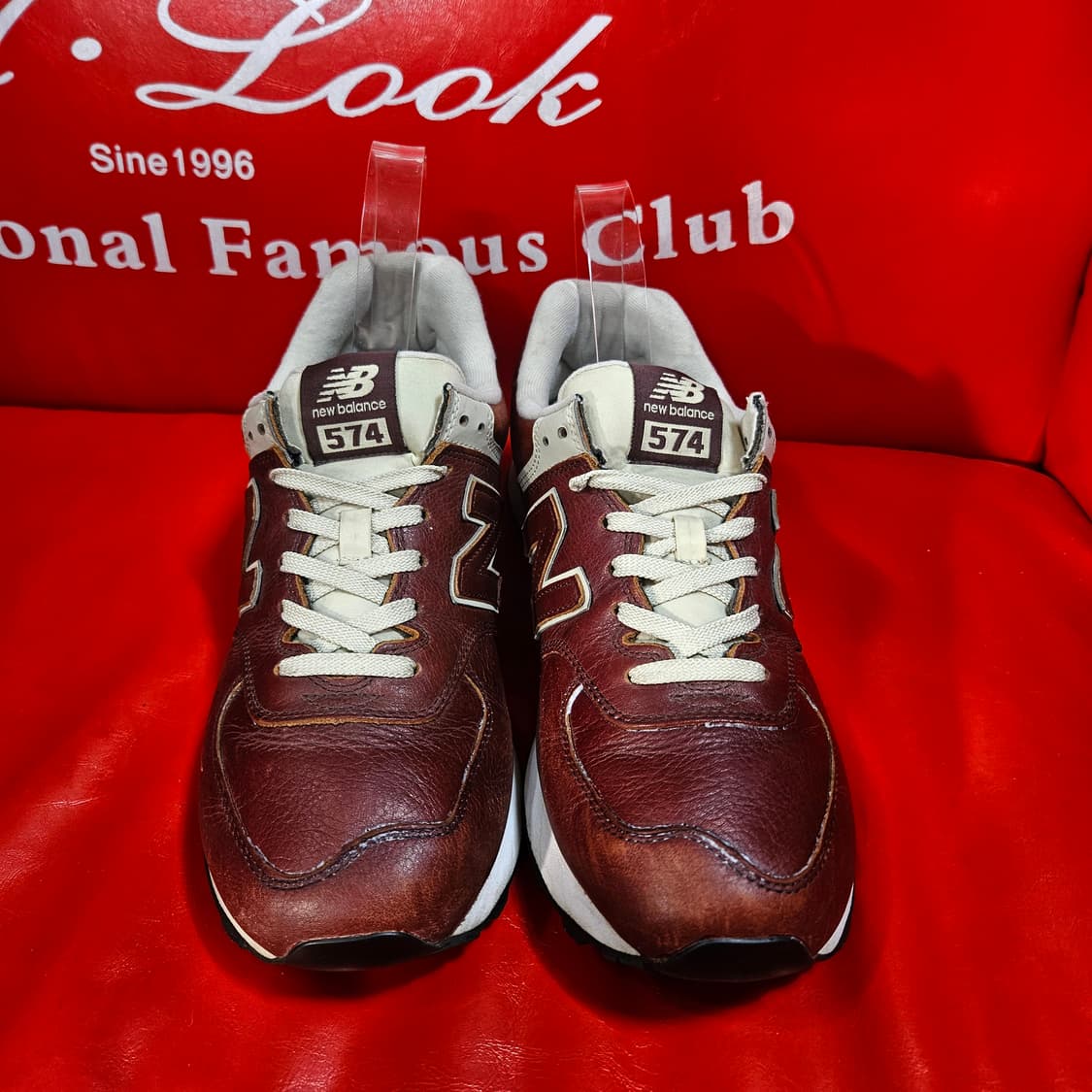 뉴발란스 No. 574 레더 다크 브라운 285 size 상품이미지2