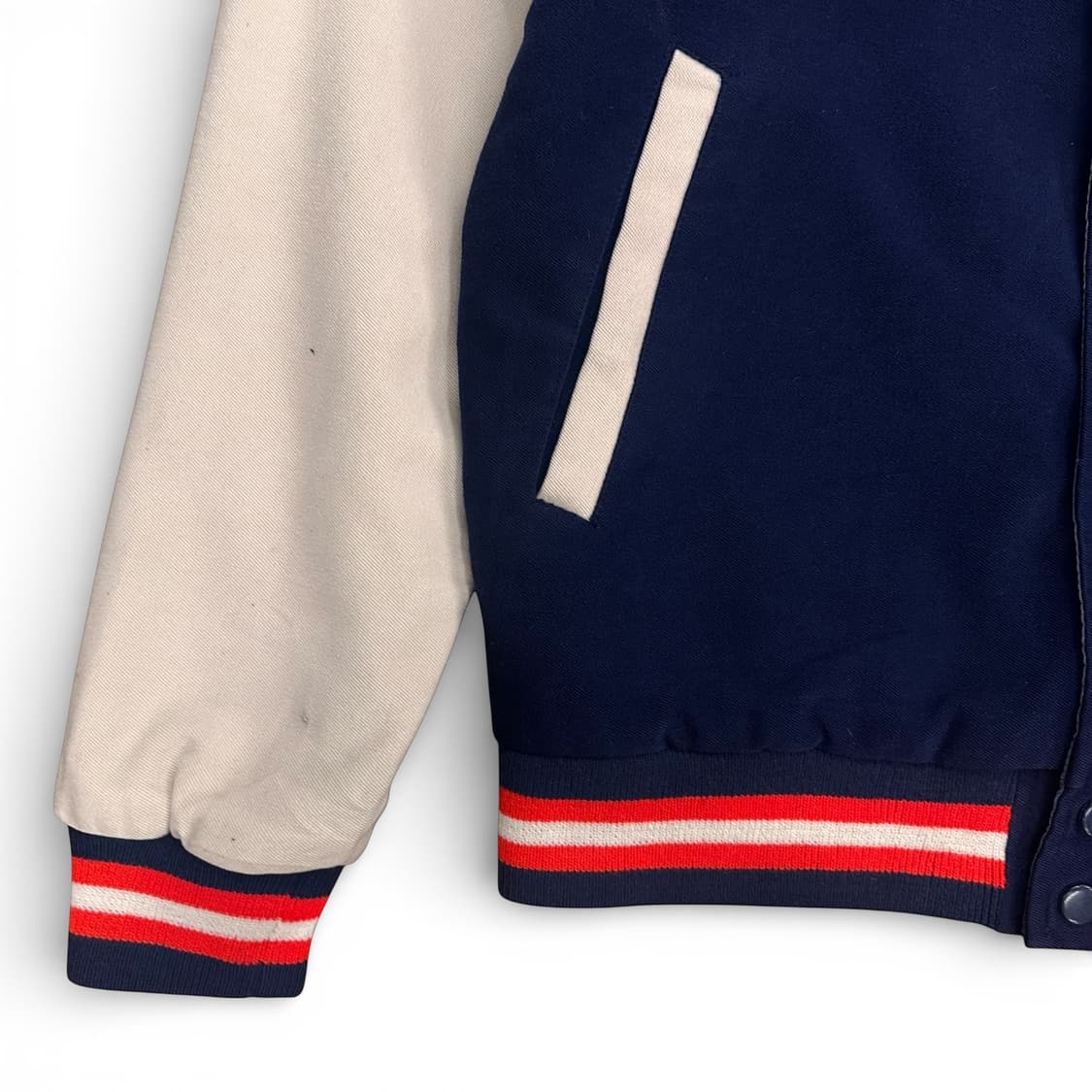 Navy Reglan Varsity reversible Jacket  상품이미지3