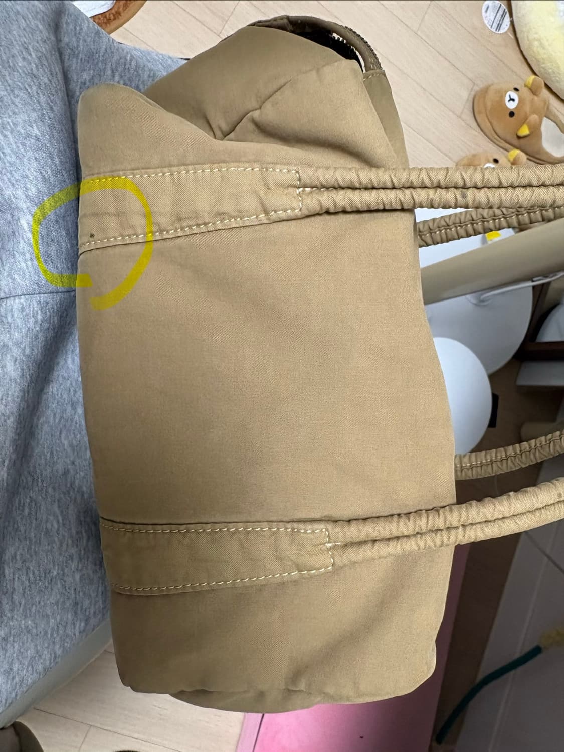 누마레 ee 더플백 스몰 베이지 상품이미지3