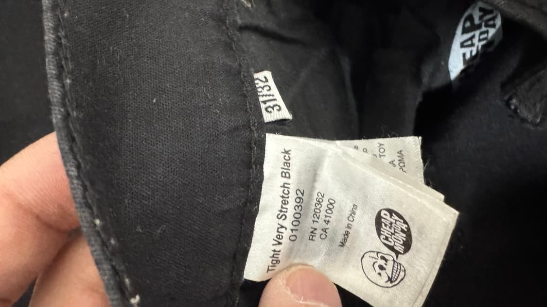 칩먼데이 스키니진 3벌 일괄 허리32인치  상품이미지9