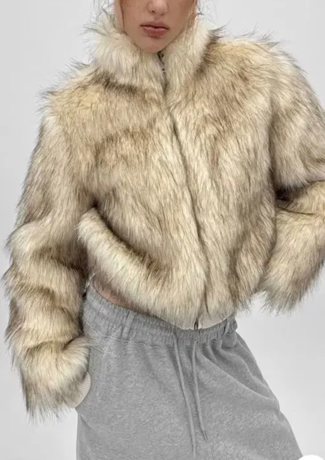 새거급처)블랙업 퍼자켓 라뷰 투톤퍼 하이넥 점퍼 쓰리타임즈 미스치프 나체 상품이미지3