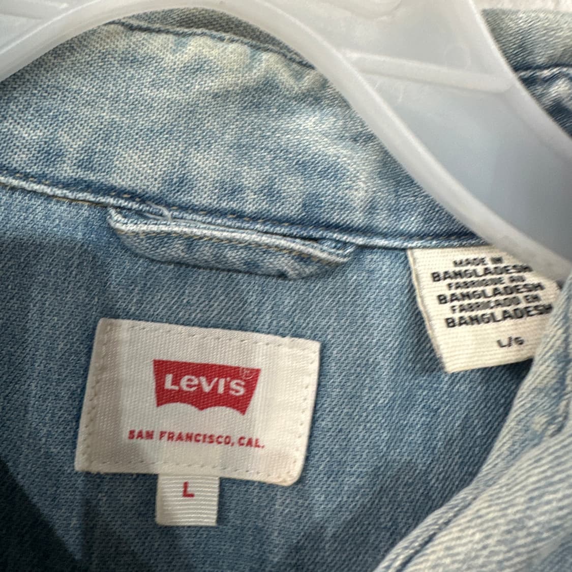 리바이스 웨스턴 데님 청남방 L 상품이미지3