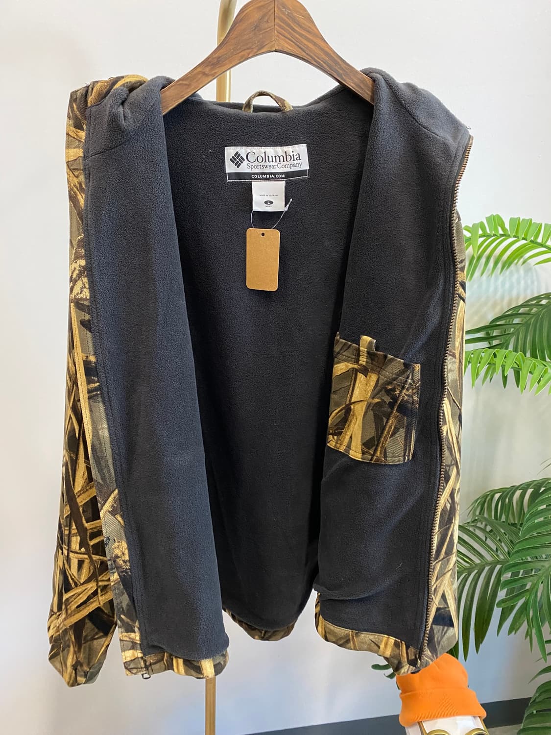 [L]콜롬비아 리얼트리 카모 플리츠 후드 집업 상품이미지6