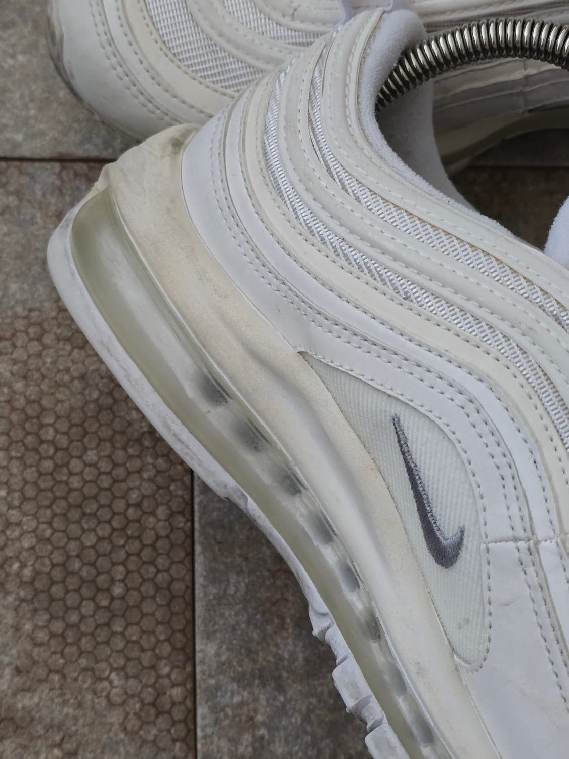 (260)나이키 에어맥스 97 트리플 화이트 상품이미지5