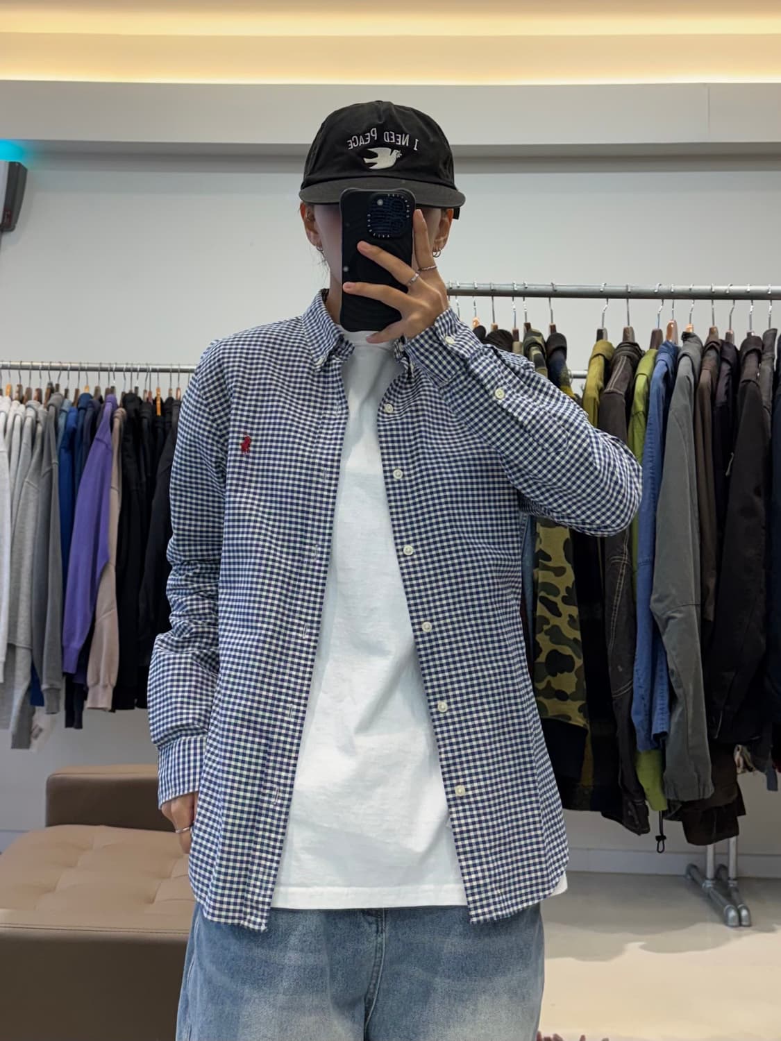 폴로 랄프로렌 깅엄 체크셔츠 상품이미지6