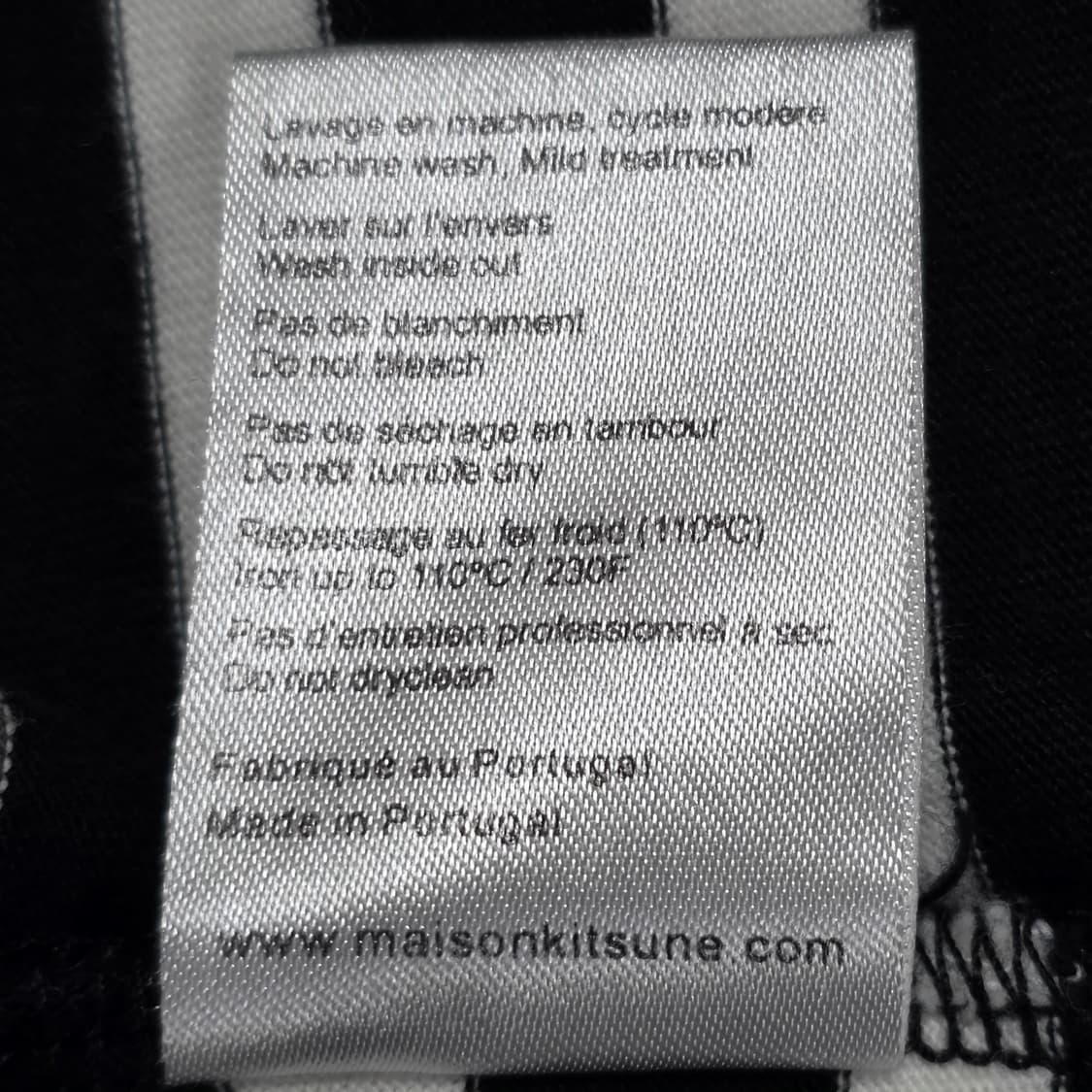 0765 [메종키츠네] 스트라이프  긴팔 XL 공용 상품이미지8