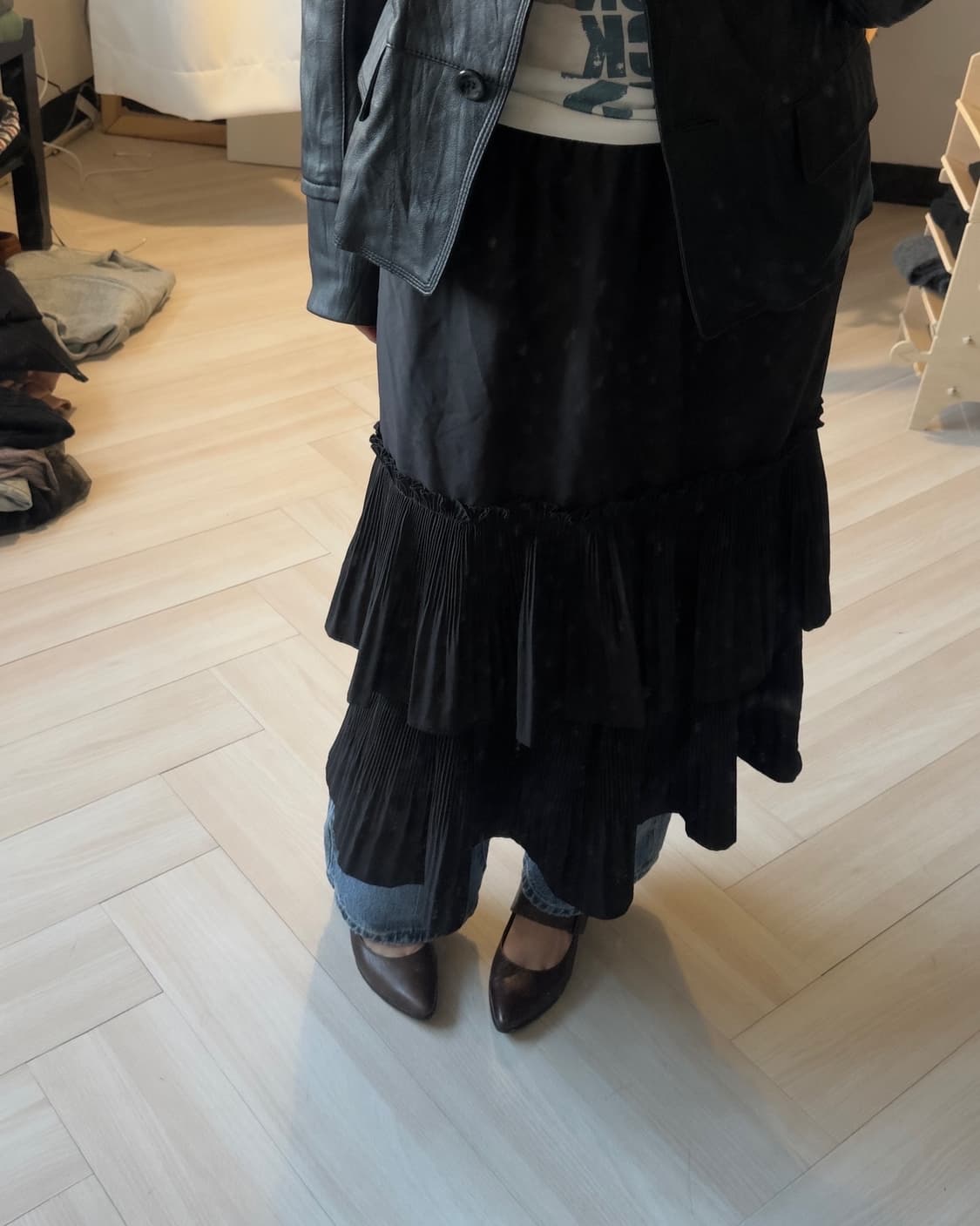 [VTG] Pleats tuck skirt 상품이미지3