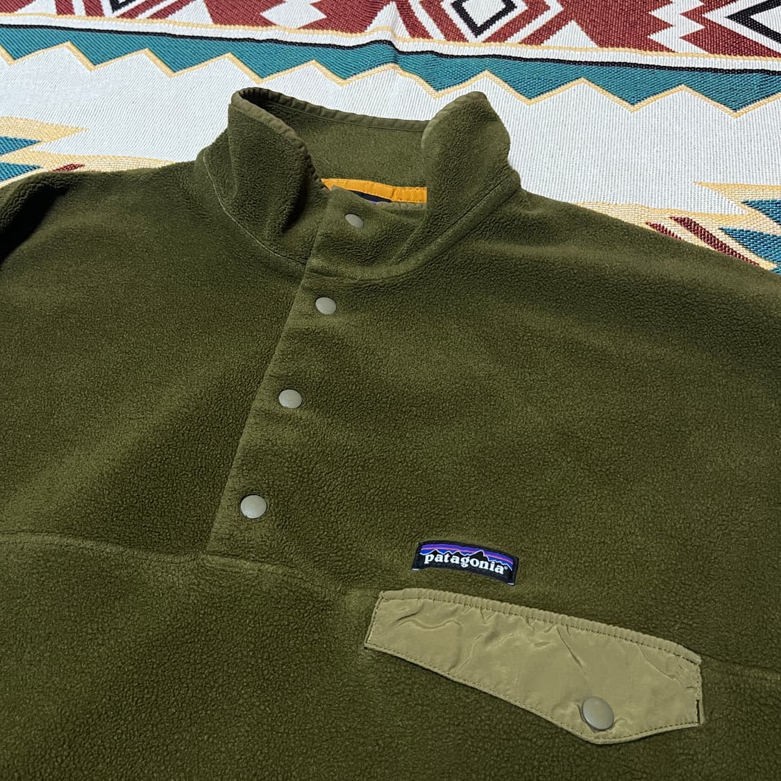 파타고니아 신칠라 스냅티 올리브그린 XL 상품이미지3