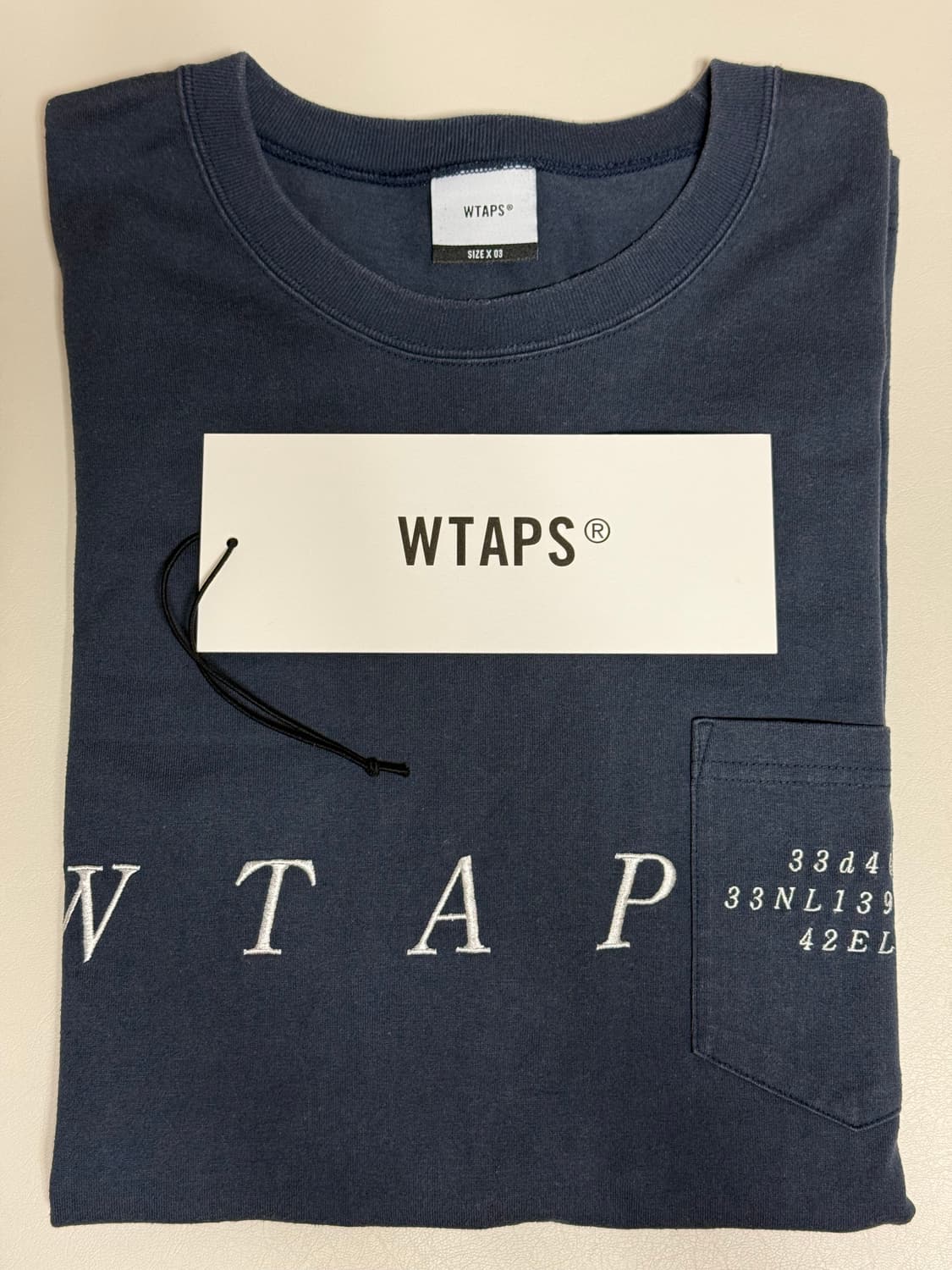 WTAPS 더블탭스 네이비 포켓 긴팔티셔츠 3 상품이미지8