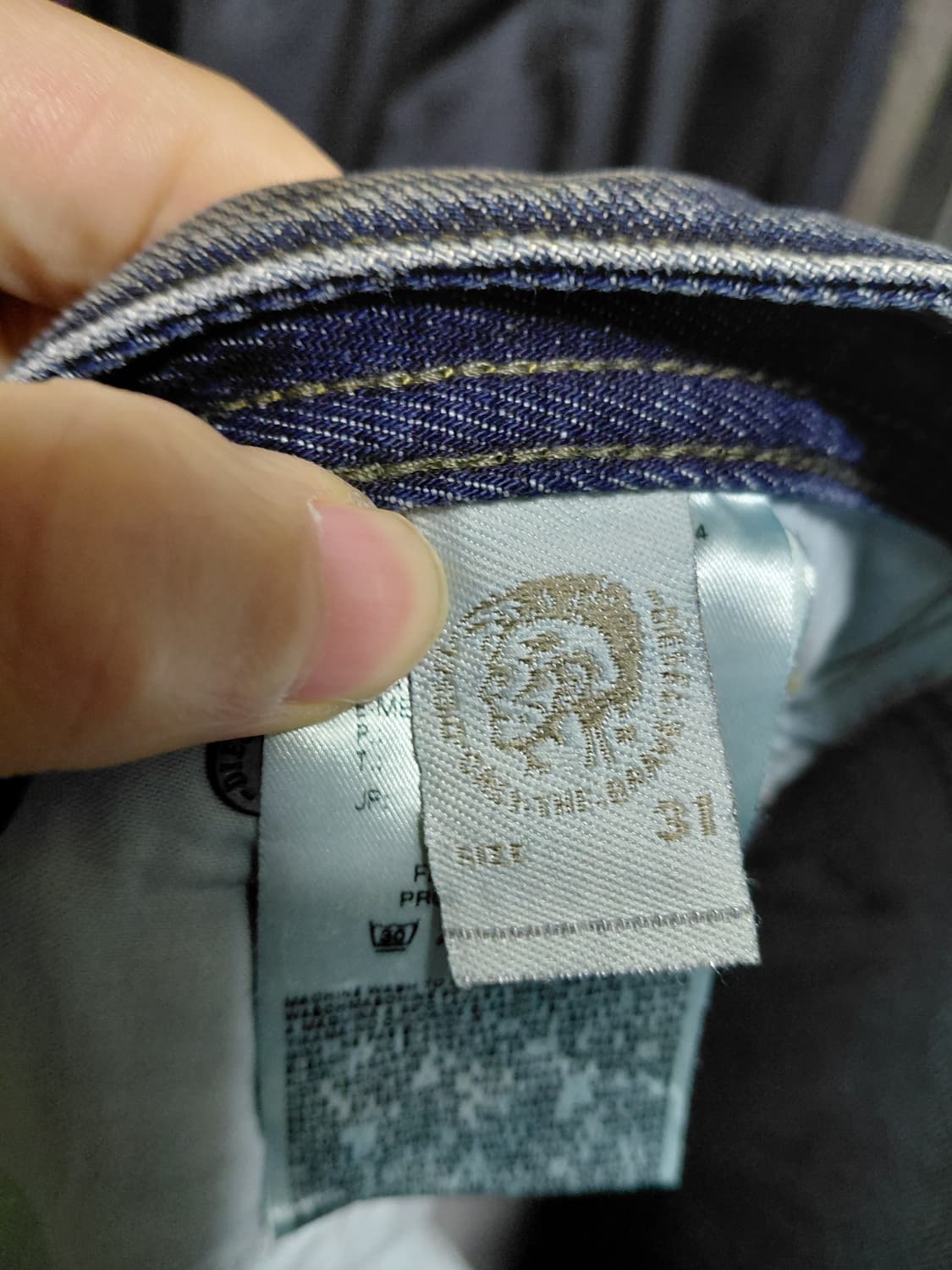 [디젤]라키(LARKEE-T)803M 레귤러테이퍼드핏 데님 청바지 31 상품이미지6