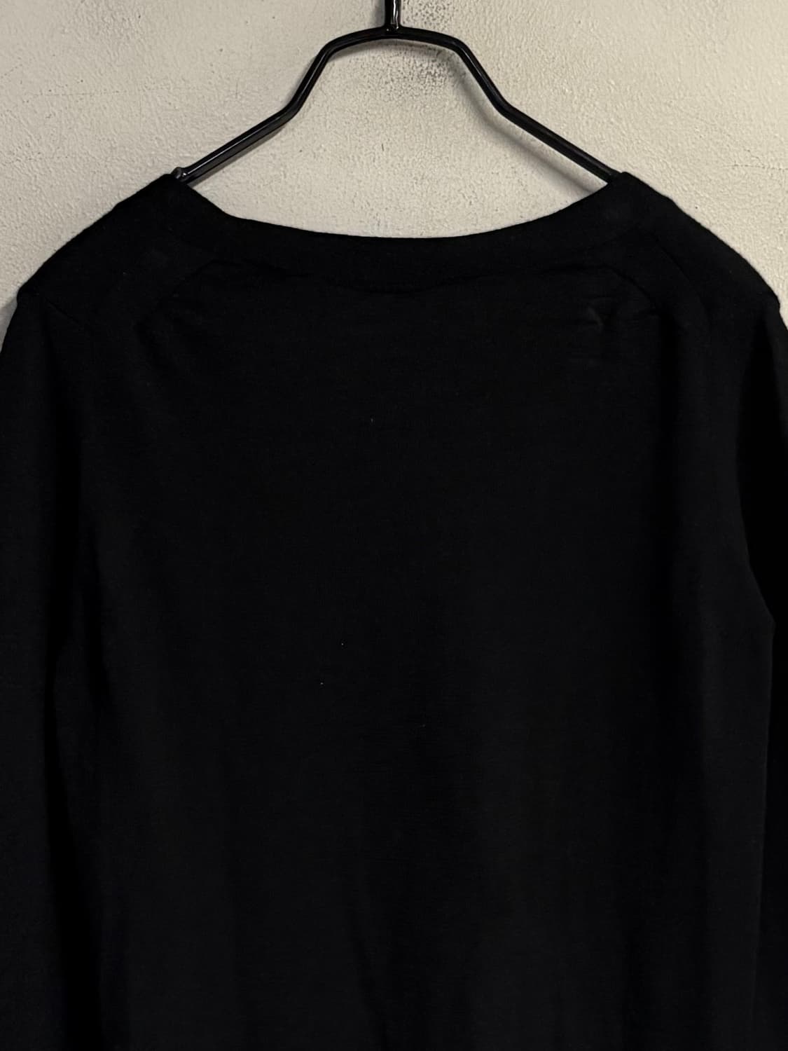 SACAI LUCK silk trim wool cardigan black 상품이미지6