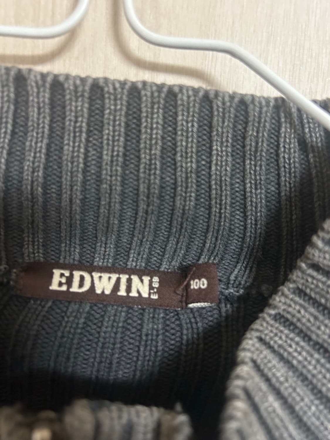 에드윈 반집업 니트 상품이미지4