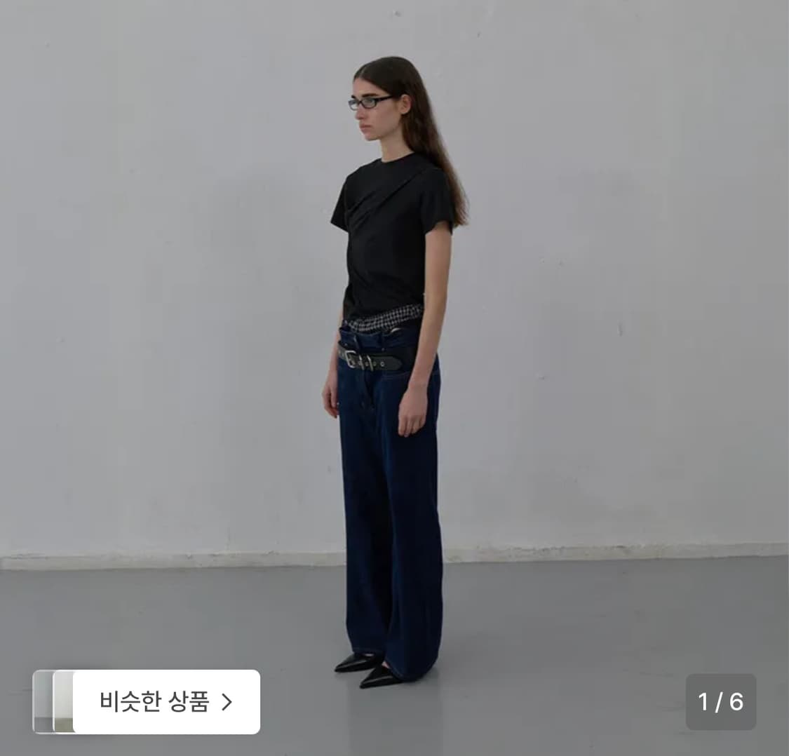 LCDC TM 플리츠 디테일 데님 (blue)  상품이미지2