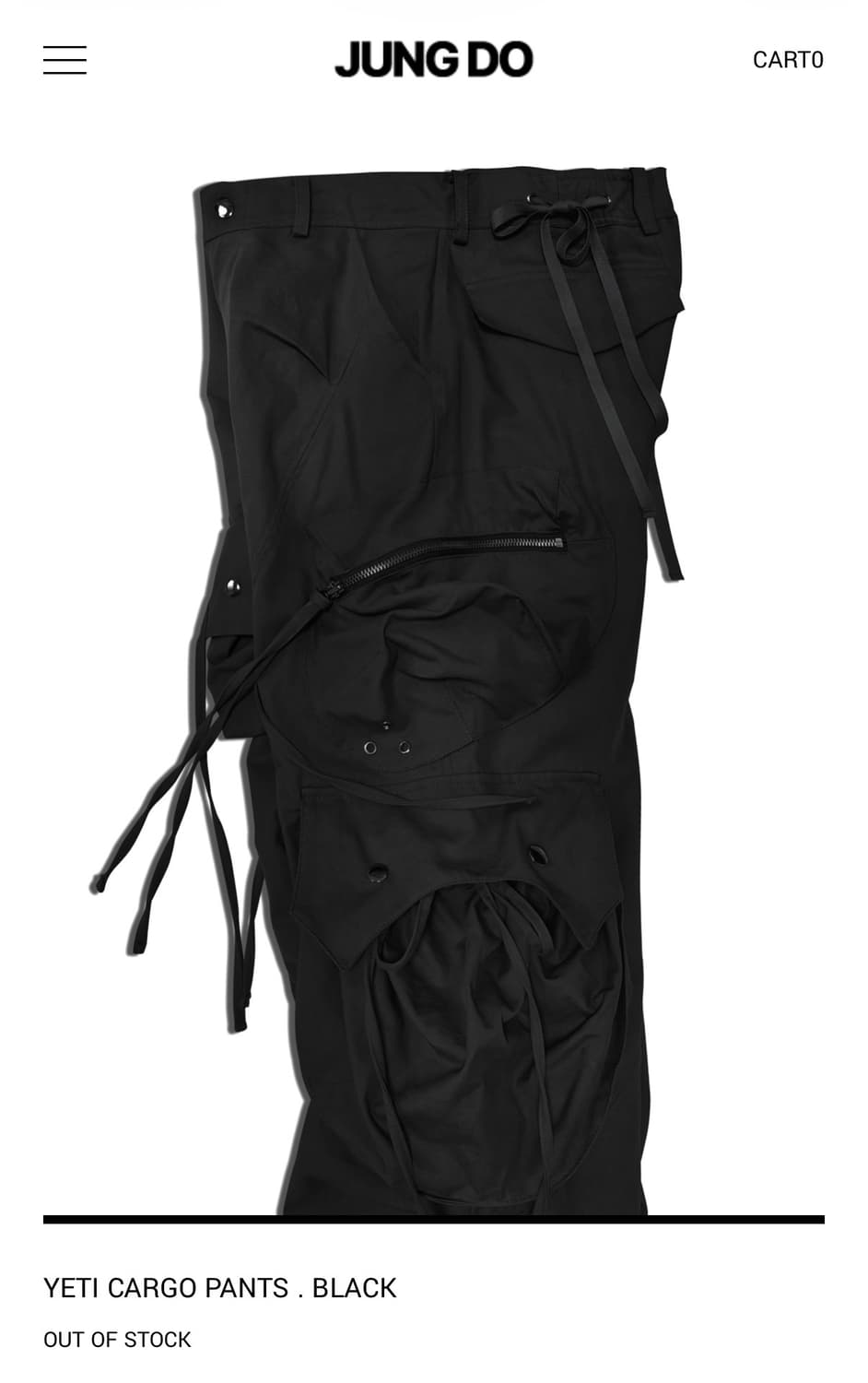 [Black] Jungdo YETI CARGO PANTS 상품이미지6