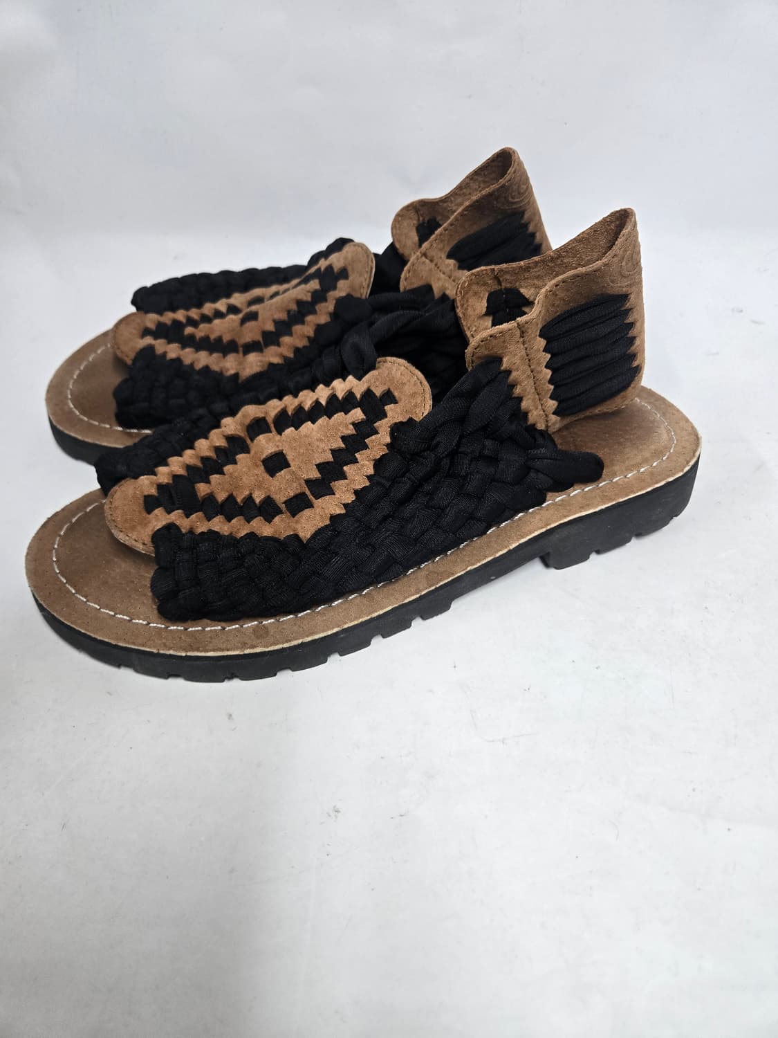 츄바스코 아즈텍 샌들 블랙/브라운 M6W8 상품이미지3