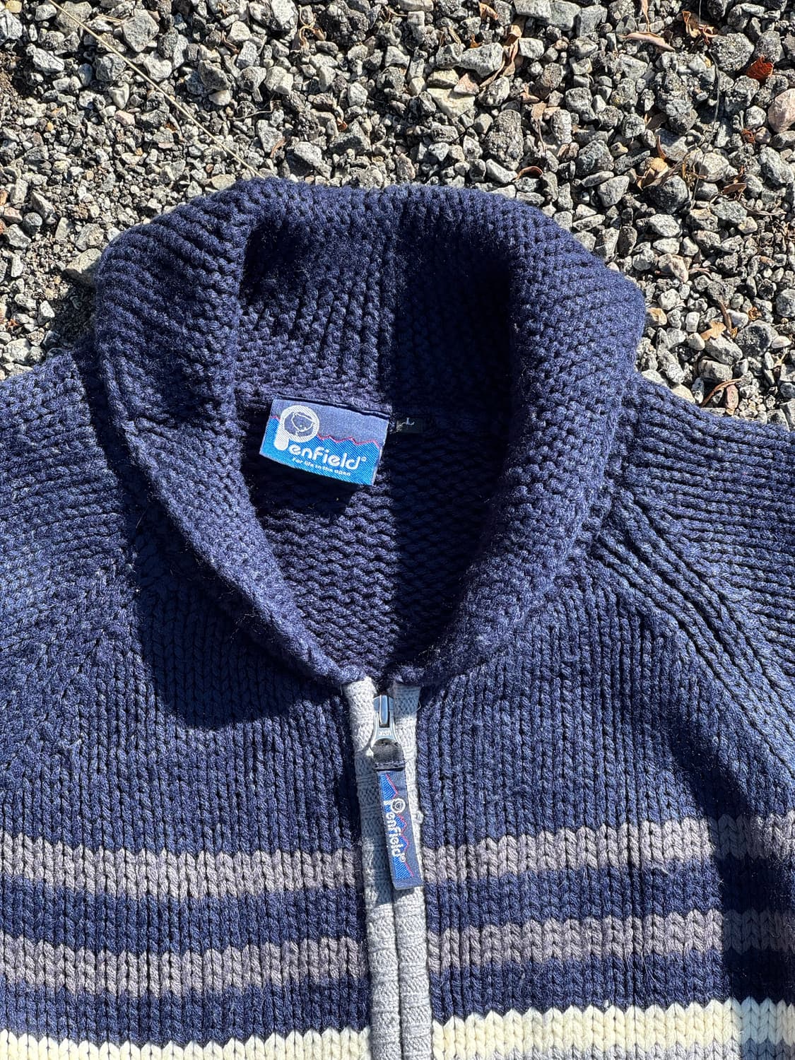 빈티지 펜필드 숄카라 집업 가디건 코위찬 상품이미지2