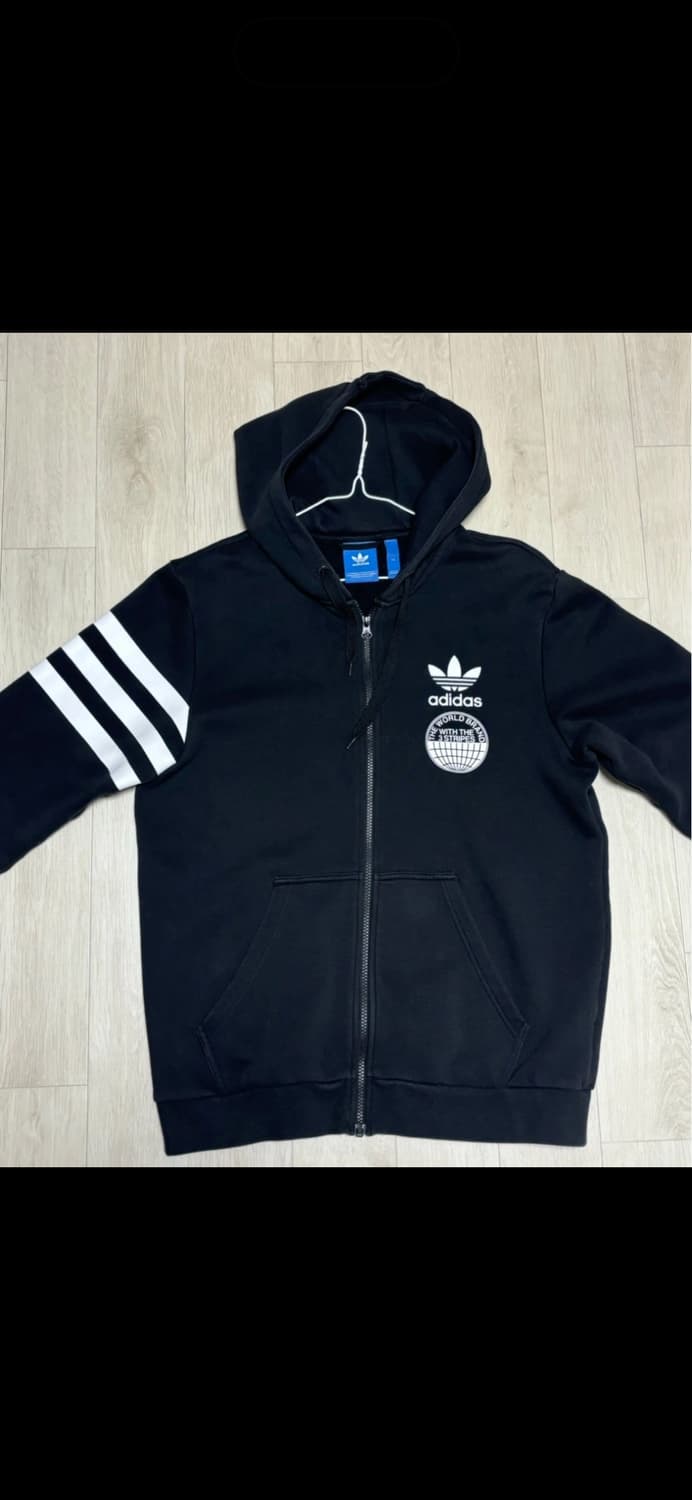 아디다스 기모 후드집업(110사이즈) 상품이미지1