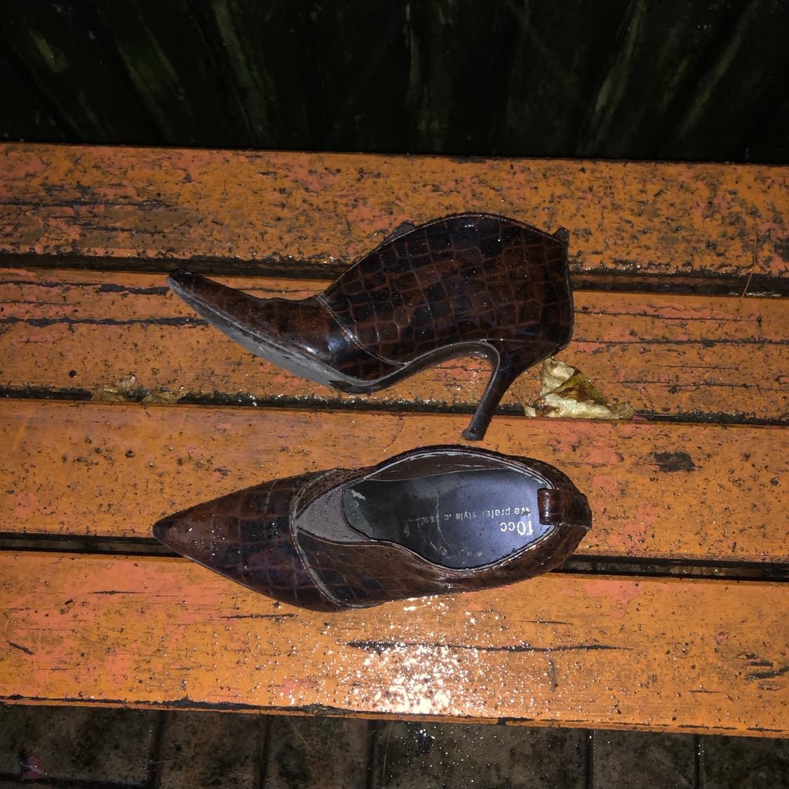 Brown python skin heels 🤎  상품이미지3