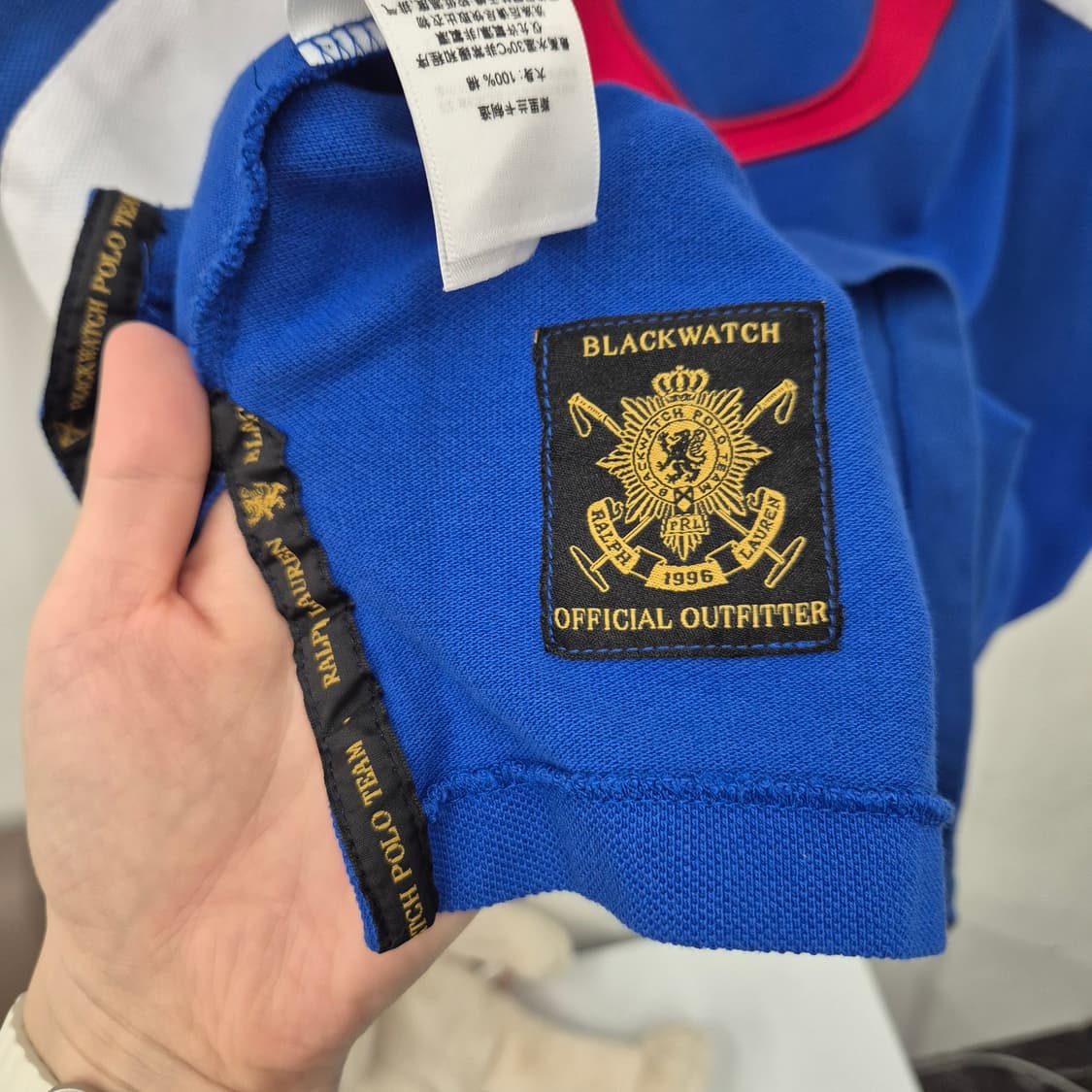 폴로 랄프로렌 치프키 블랙 워치 폴로팀 커스텀 핏 반팔 L 상품이미지6