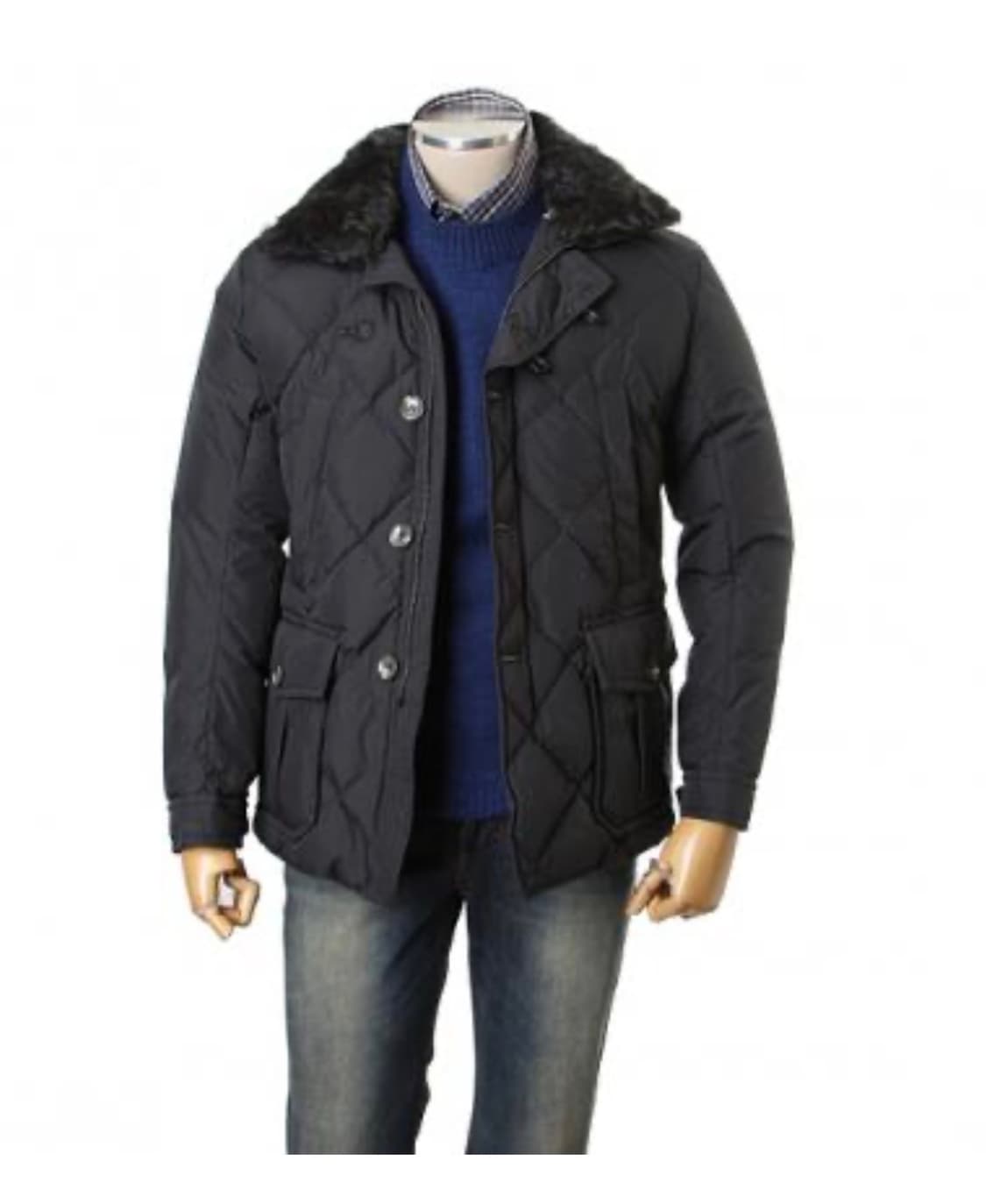  일꼬르소 델 마에스트로 구스 퀼팅 다운점퍼 네이비 105 상품이미지1