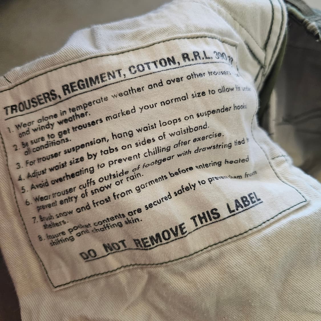 폴로 더블알엘 rrl 카모 필드 팬츠 m65 m51 상품이미지2