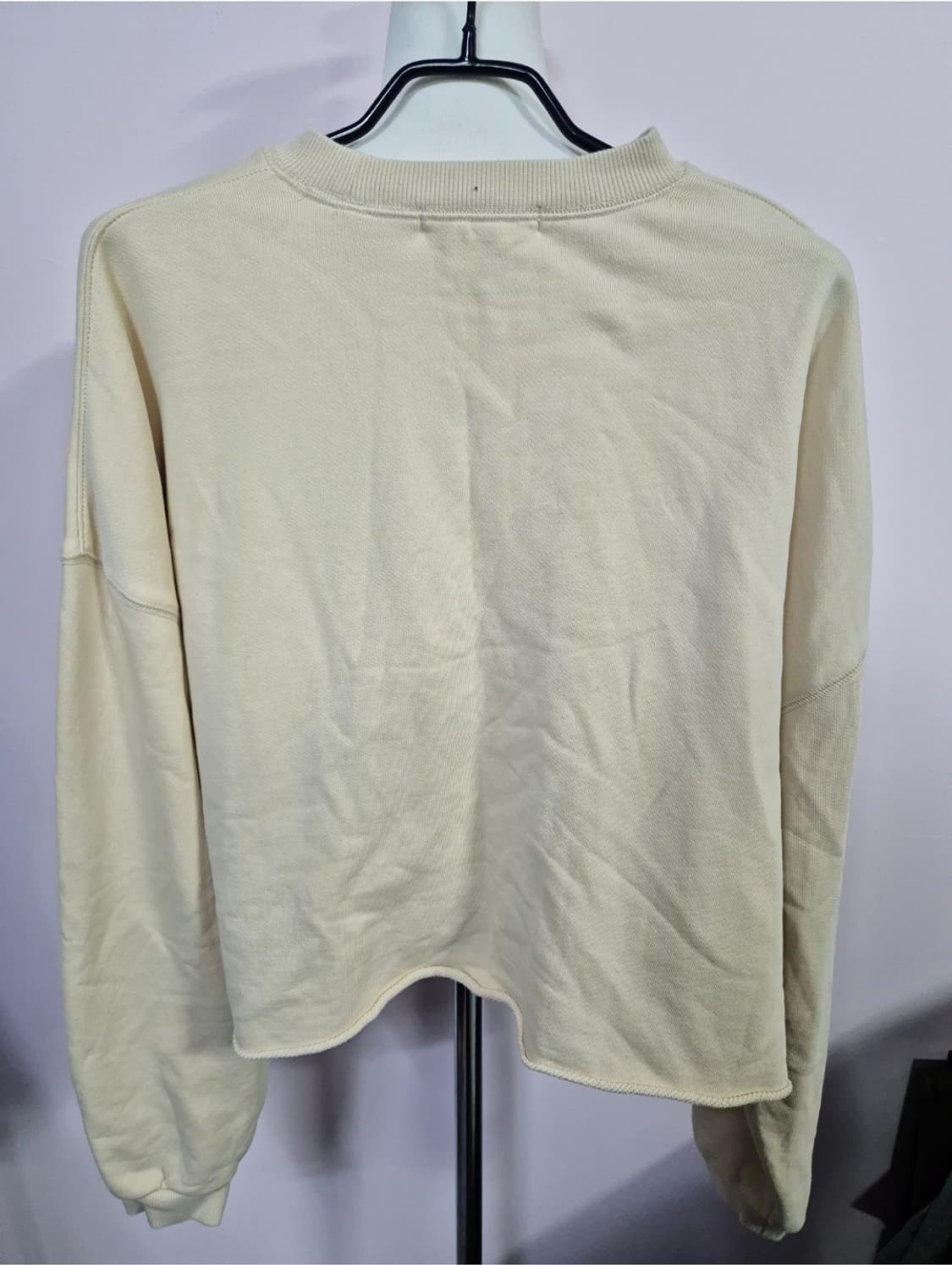 SJYP 맨투맨 티셔츠 S 아이보리 상품이미지3